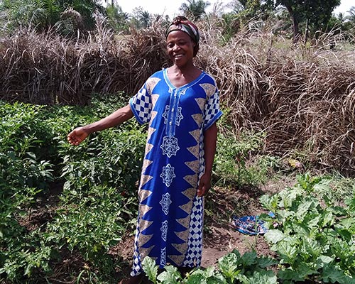 Bénéficiaire de la ferme école Ekofoda au Togo